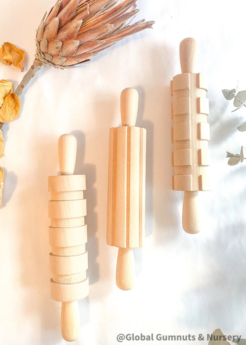 Mini Patterned Rolling Pins good dough co