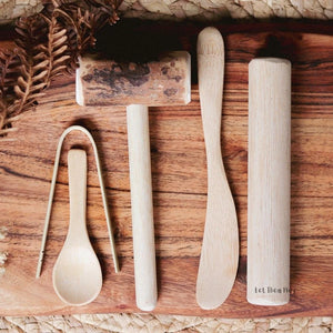 Wooden Playdough Tool Set