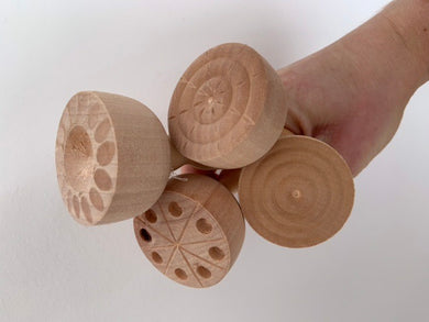 Small Patterned Wooden Stamper
