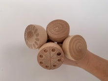 Load image into Gallery viewer, Small Patterned Wooden Stamper