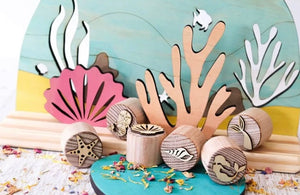 Wood Stamper - MERMAID